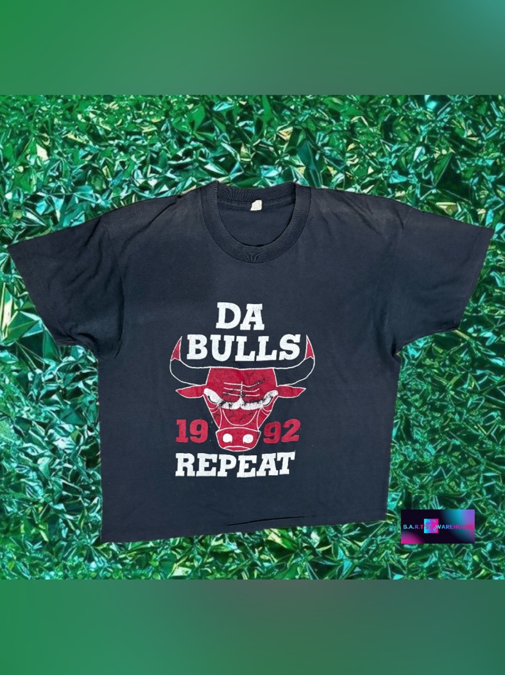 Vintage Chicago Bulls 1990s Screen Stars 50/50 Tee Black Size XL